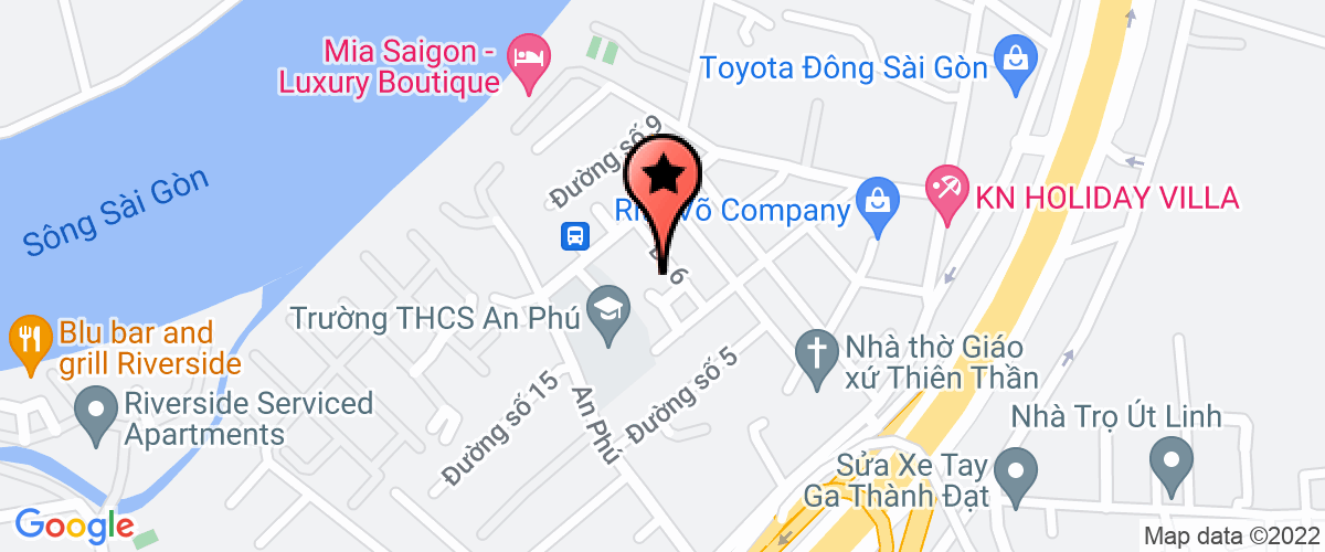 Map go to Viet An Service Joint Stock Company
