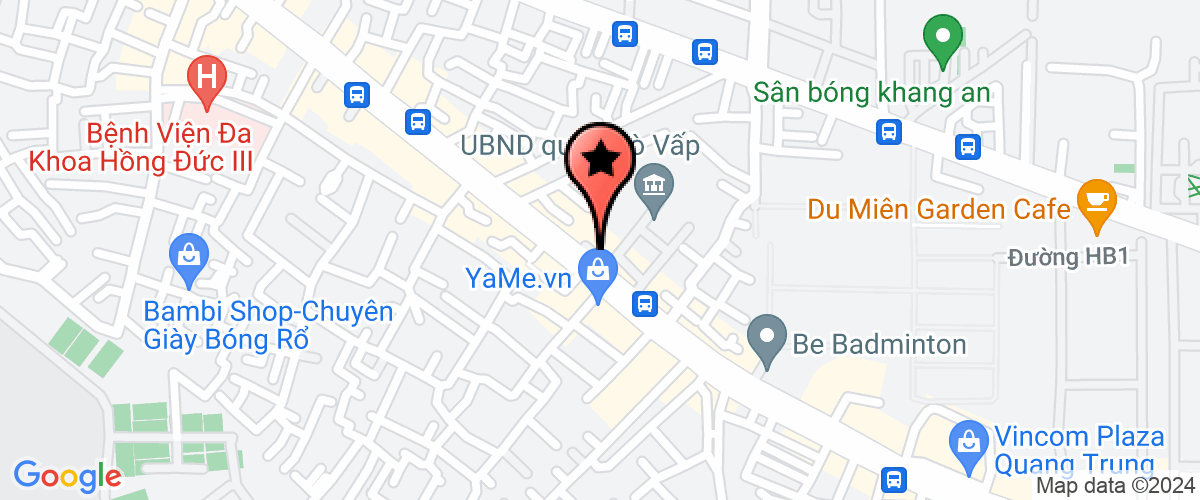Map go to uy Ban Nhan Dan Quan Go Vap