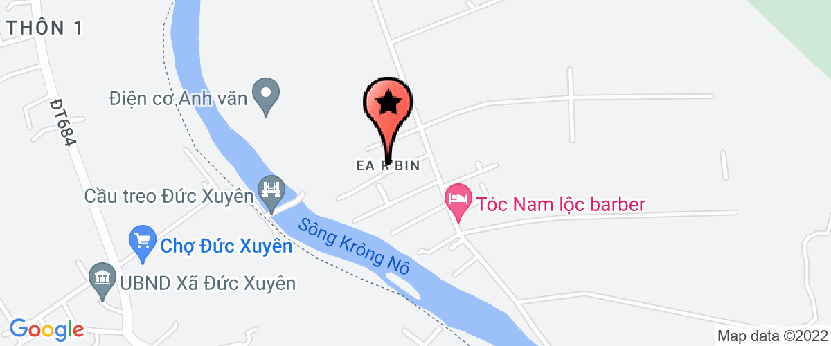Bản đồ đến UBND xã EarBin