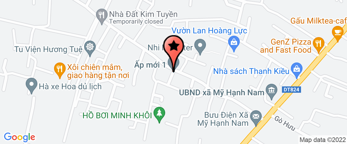 Map go to Vang Kim Ngoc My Hanh Business Private Enterprise