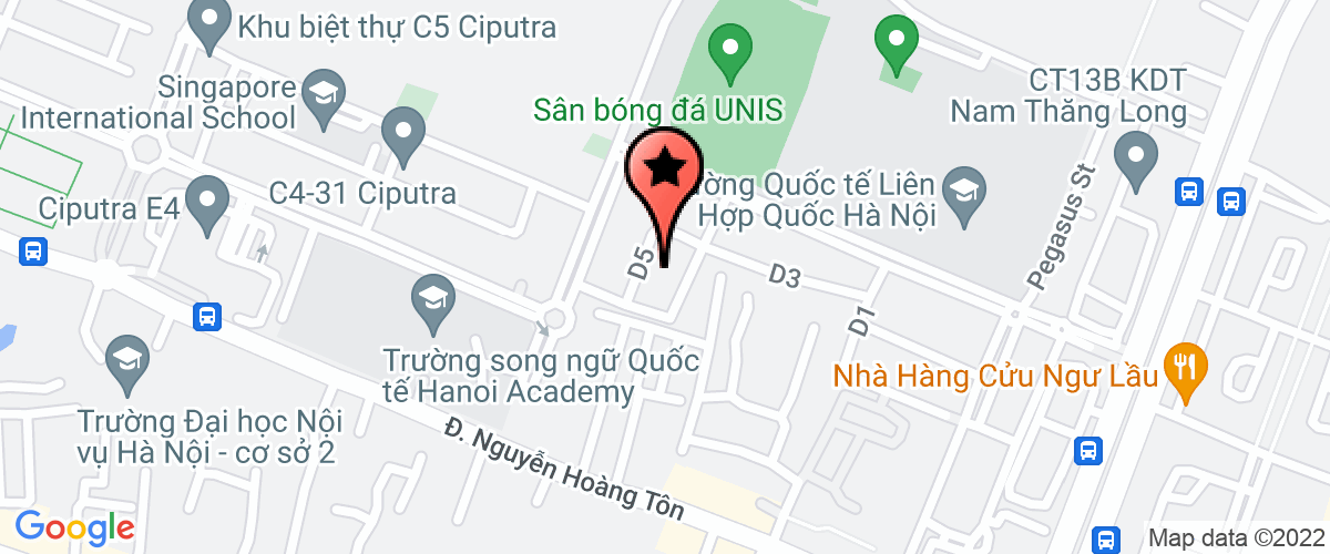 Map go to Westlake Hanoi Service Trading Investment Joint Stock Company