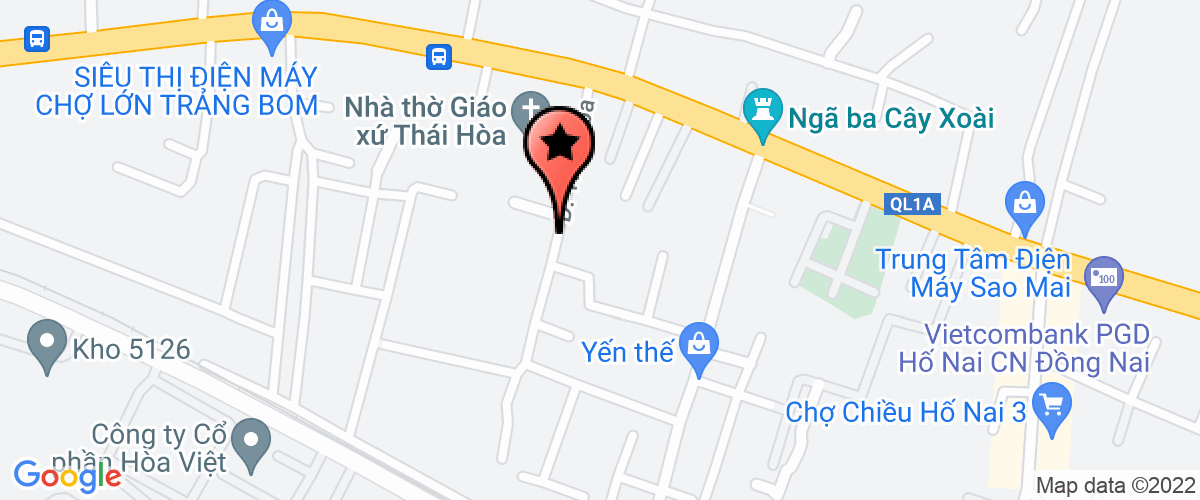 Map go to Huu Han Duc Phat Industry Company