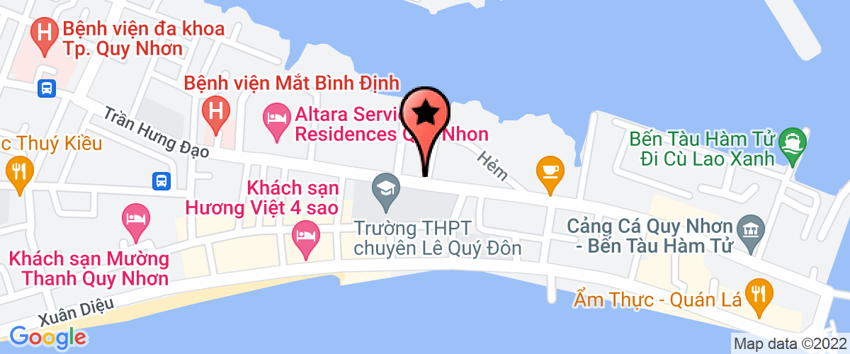 Map go to Cuc Hai Quan Binh Dinh Province