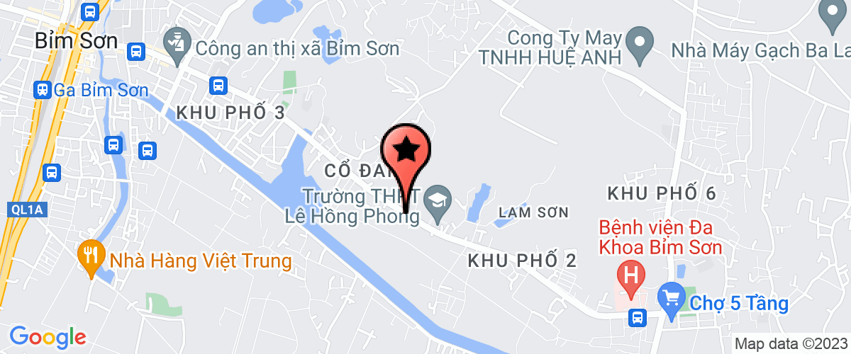 Map go to Phong thong ke thi xa Bim Son