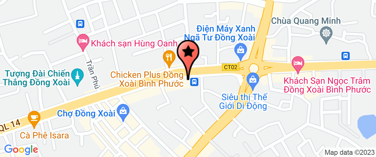 Map go to Chi nhanh thuong mai dich vu quoc te Thang Long Company Limited