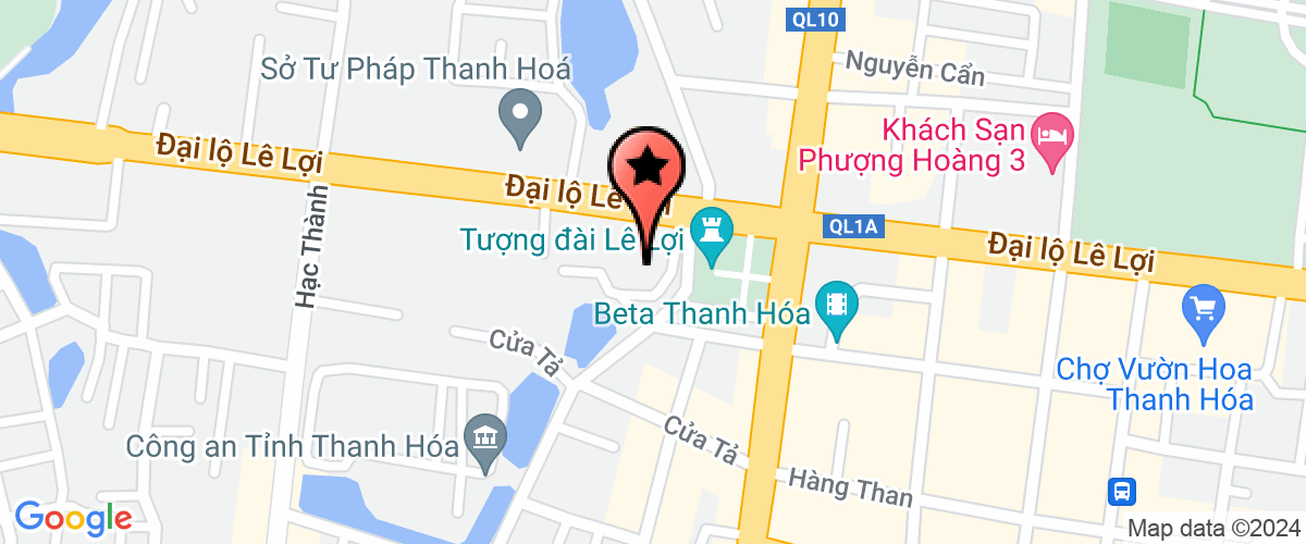 Map go to Van phong UBND Thanh Hoa Province