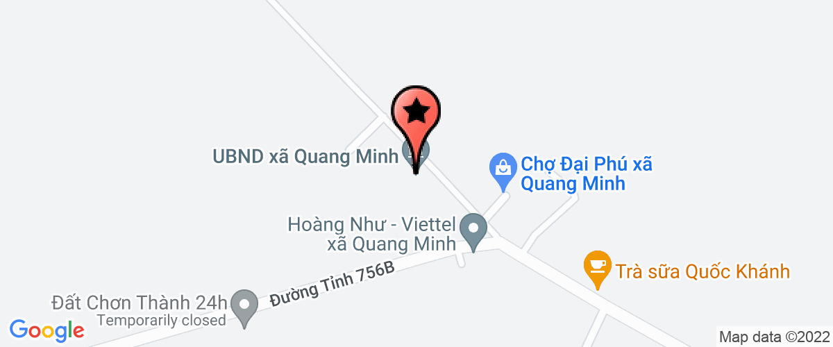 Map go to Vinh Gruop Agriculture Development Investment Joint Stock Company