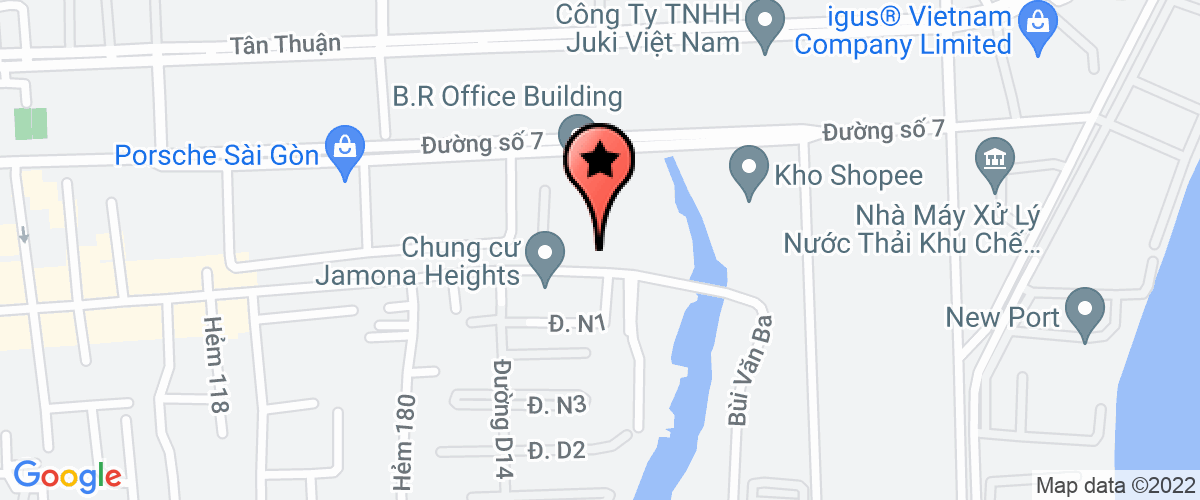 Map go to Nu Cuoi Food Service Trading Production Company Limited