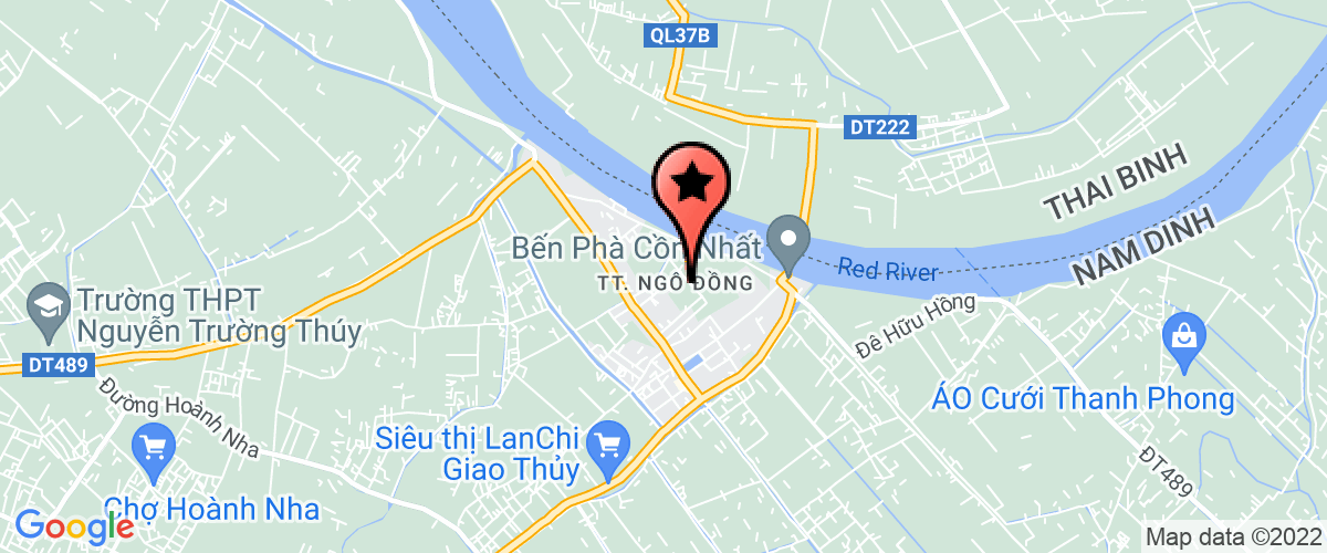 Map go to Buu dien Giao Thuy District
