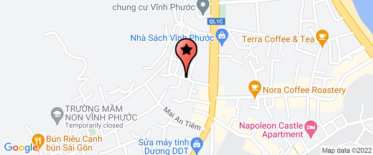 Map go to Tai Dinh Cu Construction Investment Joint Stock Company