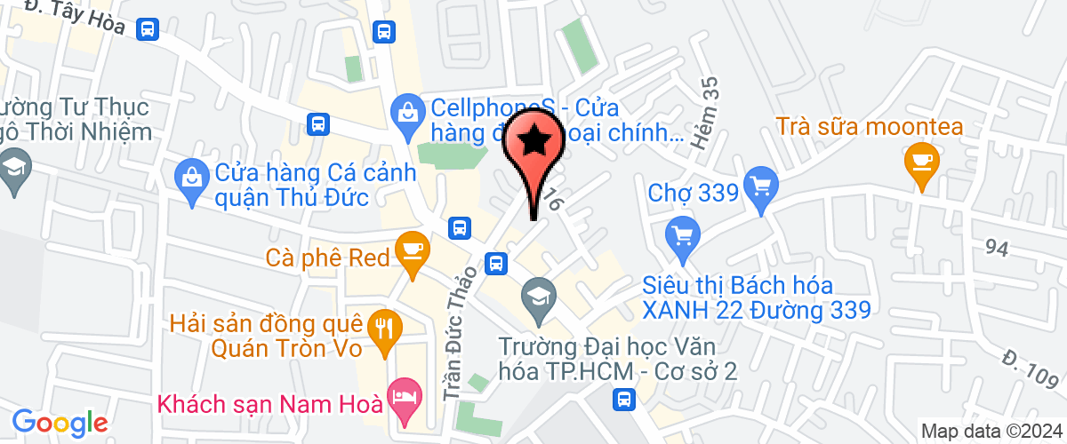 Bản đồ đến Công Ty TNHH  Phòng Khám Đa Khoa Phước Long