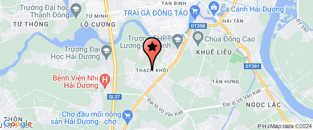 Map go to UBND xa Thach Khoi