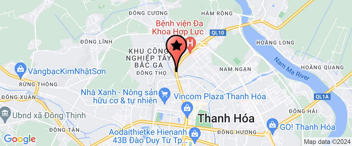 Map go to Tai Nang Tre Trong Duc Martial Arts Sport Joint Stock Company