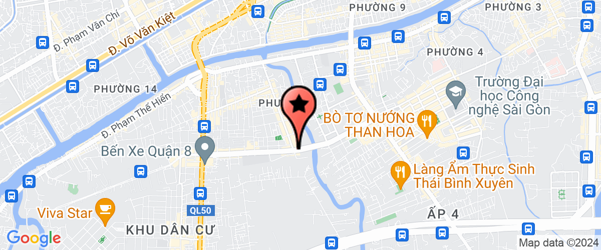 Map go to Ca Nam Company Limited