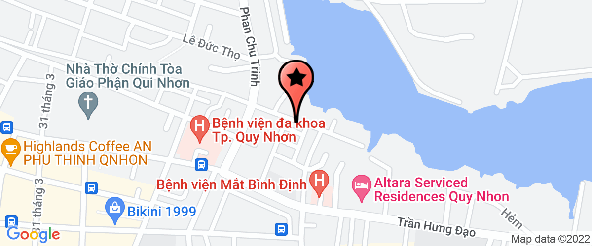 Map go to Quy Nhon Invesment Joint Stock Company