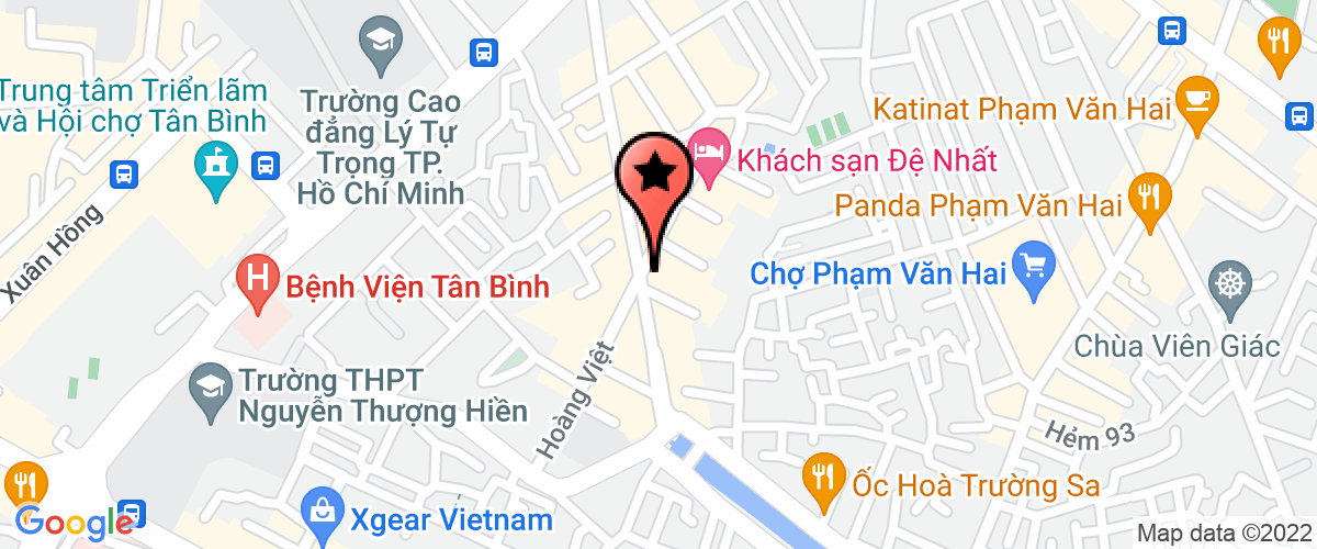 Map go to Nam Viet Technology Development Investment Business Company Limited