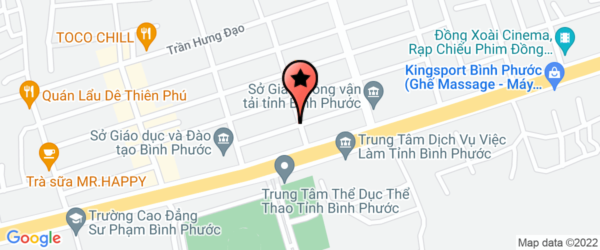 Map go to Dong Xoai Service Trading Construction Investment Joint Stock Company