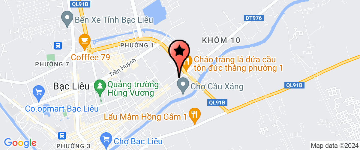 Map go to Hung Thinh Bac Lieu Construction Investment Company Limited