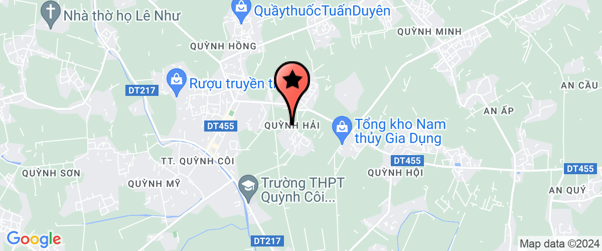 Map go to Uy ban Nhan dan xa Quynh Hai