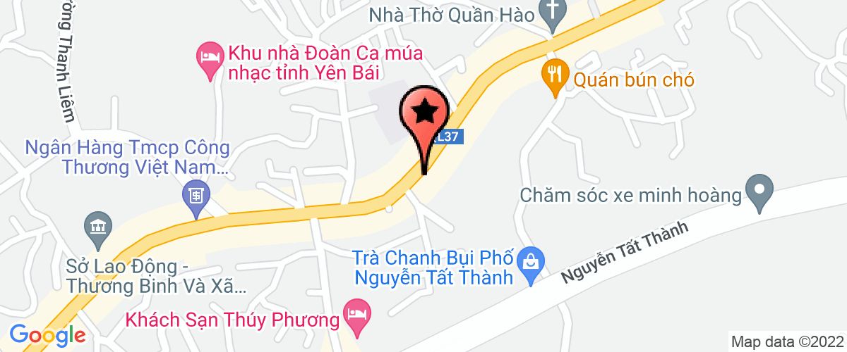 Map go to Tien Thanh Joint Stock Company
