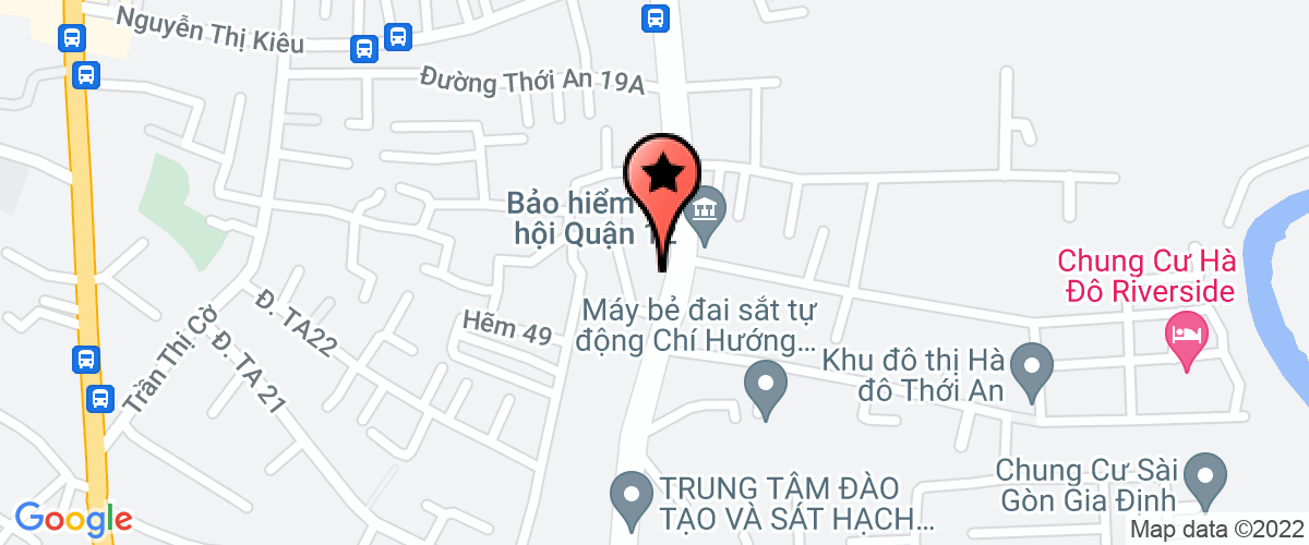 Map go to Tien Ngoc Production Trading Company Limited