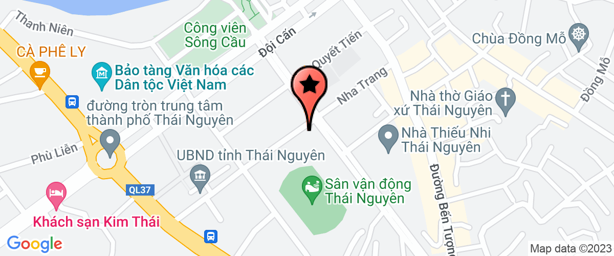 Bản đồ đến Sở văn hoá thông tin tỉnh Thái Nguyên
