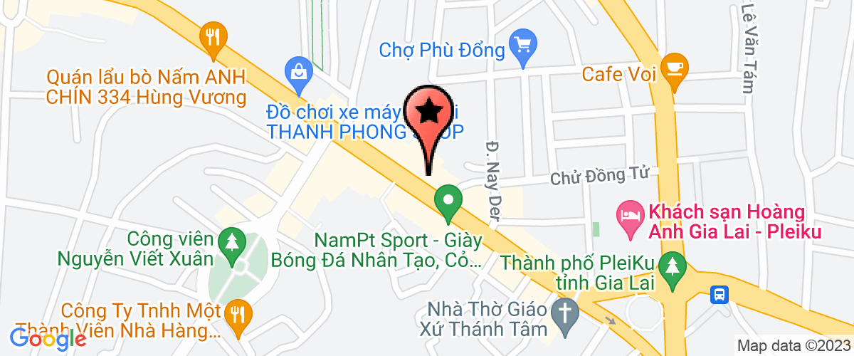 Map go to Hong Lien Phat Gia Lai Export- Import Trading Joint Stock Company