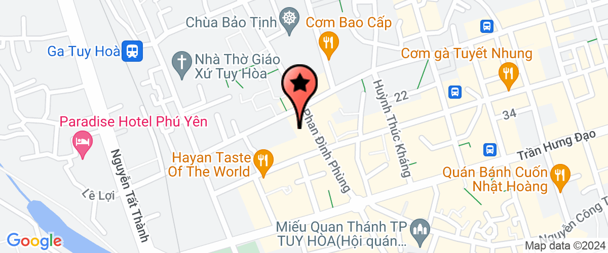 Map go to Chi nhanh 3 DNTN Le Van tai Phu Yen