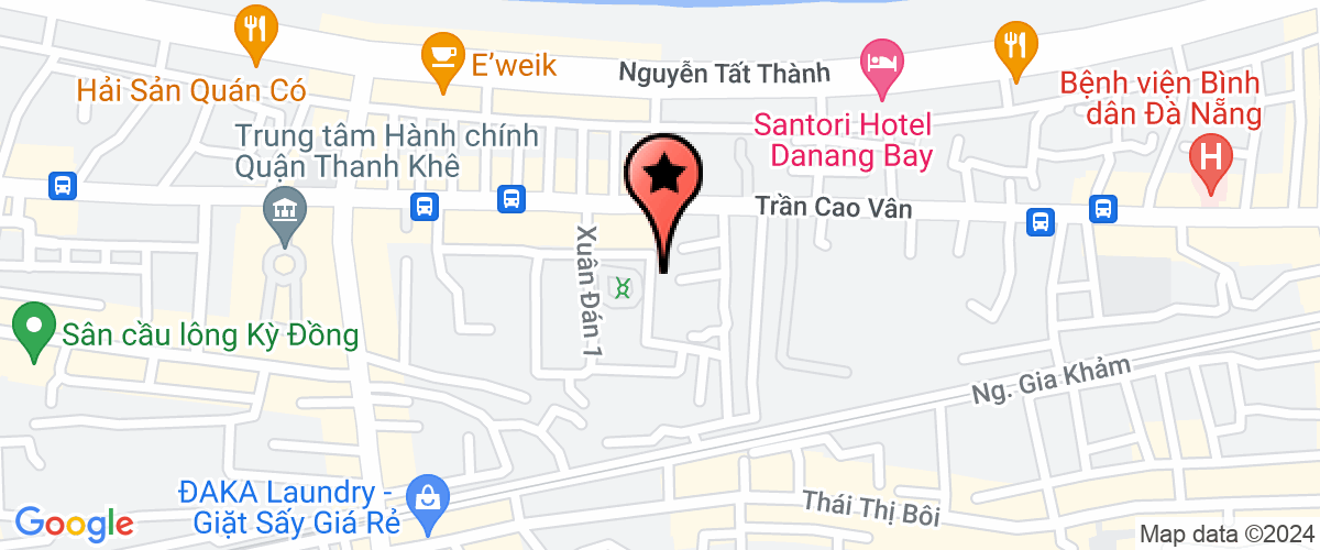 Map go to Cuc Du tru Nha nuoc Khu vuc Da Nang