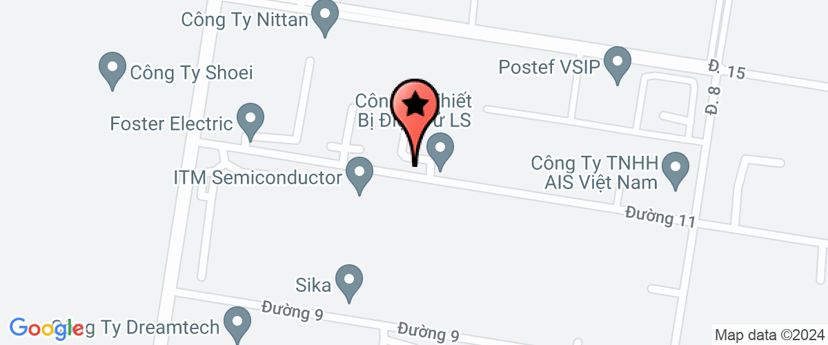 Bản đồ đến Công ty TNHH thiết bị điện tử LS Việt Nam (Nộp thay)