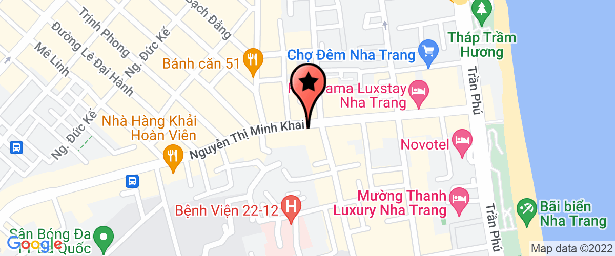 Map go to Thanh Ngan Nha Trang Private Enterprise