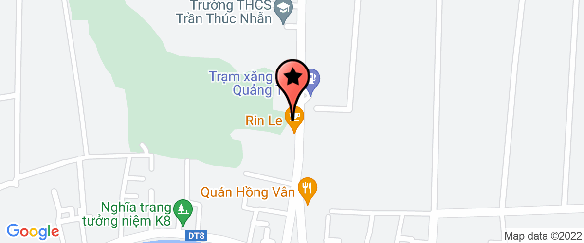 Map go to Tran Thuc Nhan Secondary School