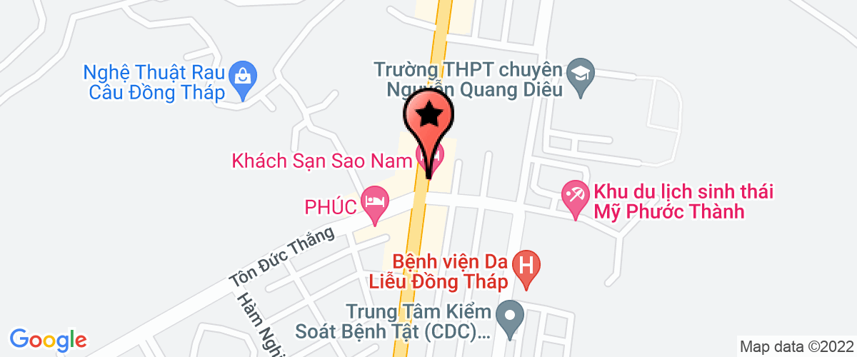 Bản đồ đến Công Ty TNHH Dịch Vụ Khách Sạn Sao Nam