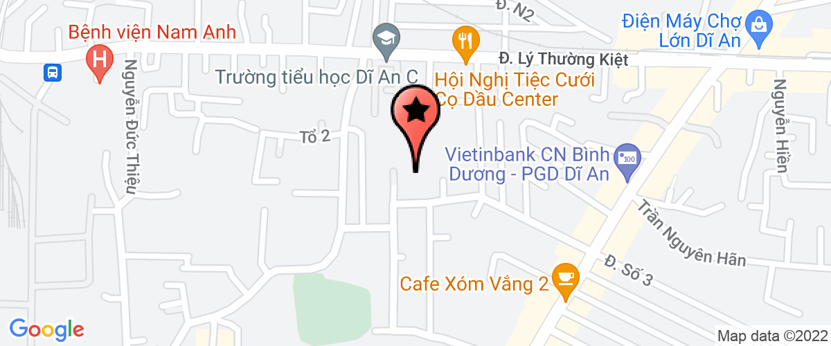 Bản đồ đến Công Ty TNHH Sản Xuất Thương Mại Nguyễn Nhật