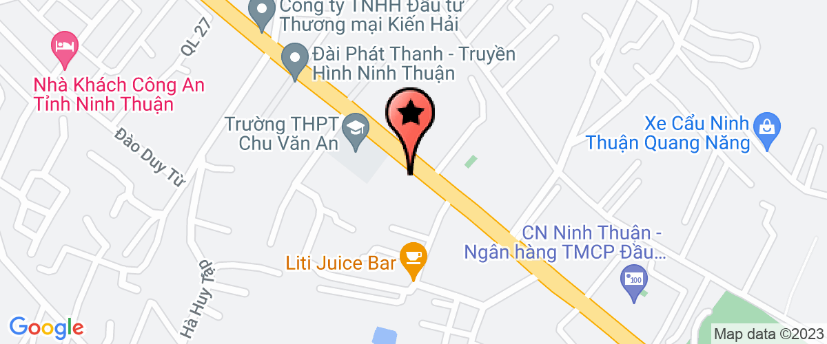 Map go to Hoi nha Bao Ninh Thuan Province
