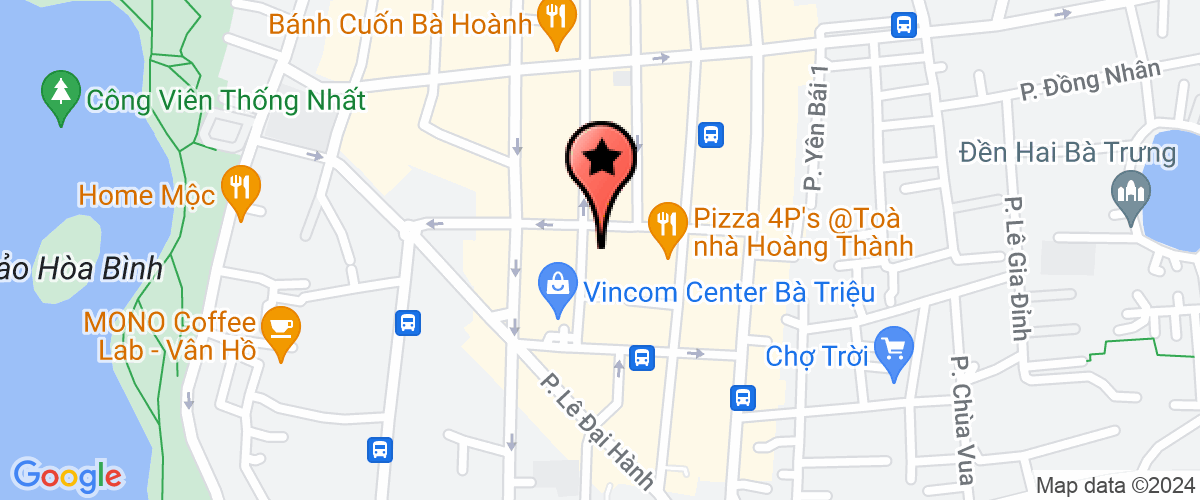 Map go to Vincom Center Ba Trieu Limited Liability Company