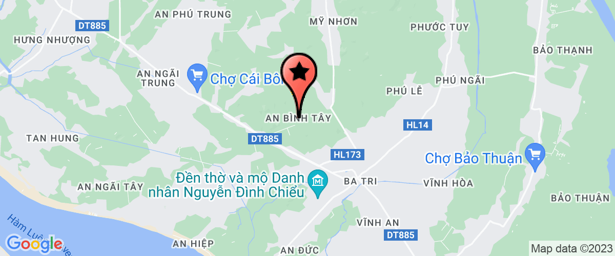 Map go to UBND Xa An Binh Tay