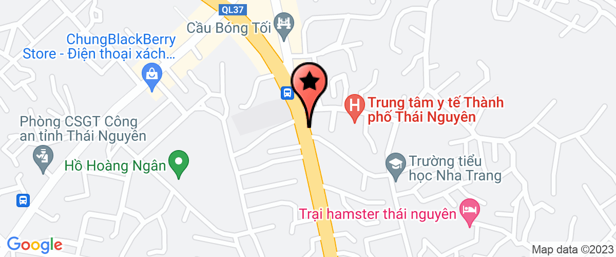 Bản đồ đến Công ty khoáng sản Thái Nguyên