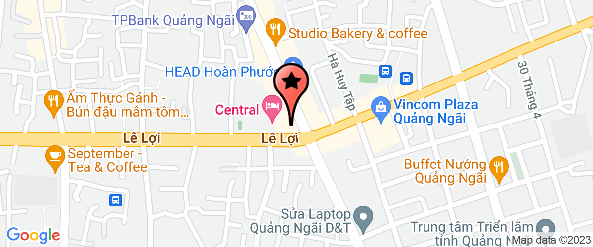 Map go to JICS in Quang Ngai Project Office