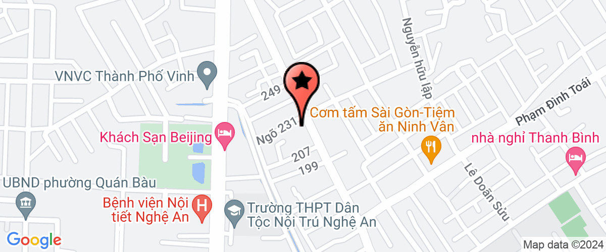 Map go to Truong Phong Nghe An Company Limited