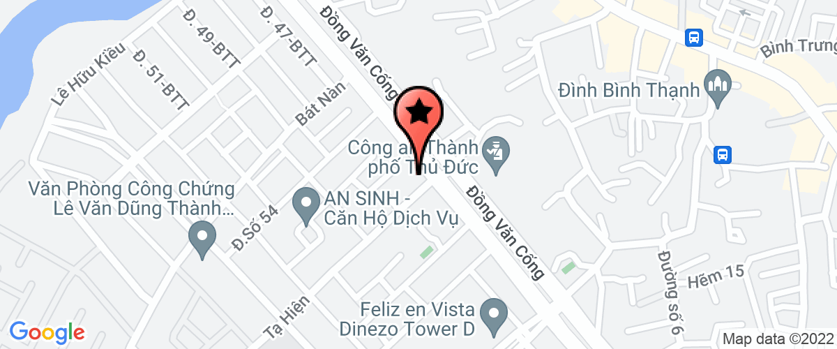 Map go to Donaland Nhon Trach Joint Stock Company