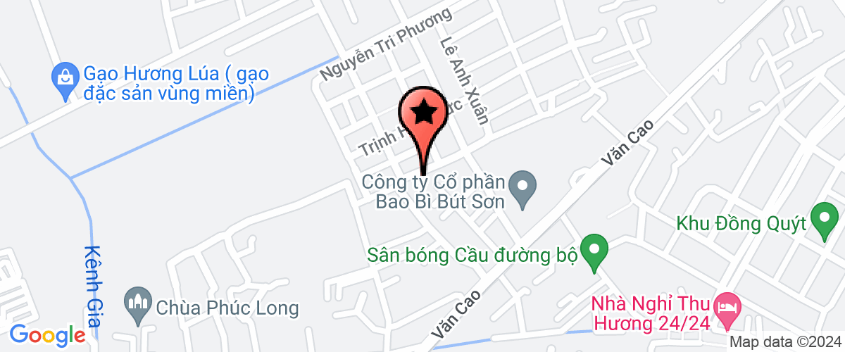 Map go to Thanh Phuong Mechanical Joint Stock Company