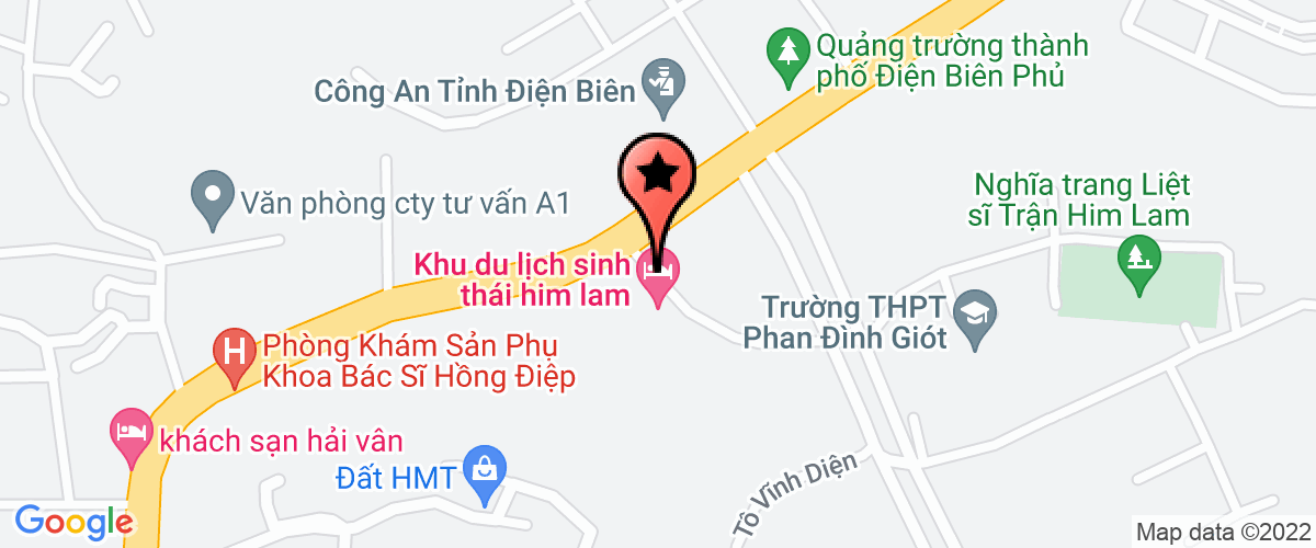 Map go to Con Ngoc Dien Bien Gold And Silver Company Limited