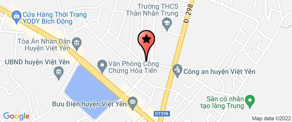 Map go to Hoi nguoi mu Viet Yen District