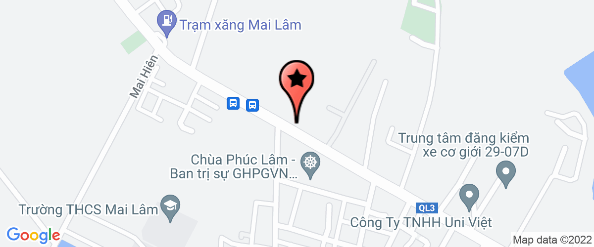 Map go to Bien ap Luc Dong Anh Electrical Devices Machinery manufacturer Joint Stock Company