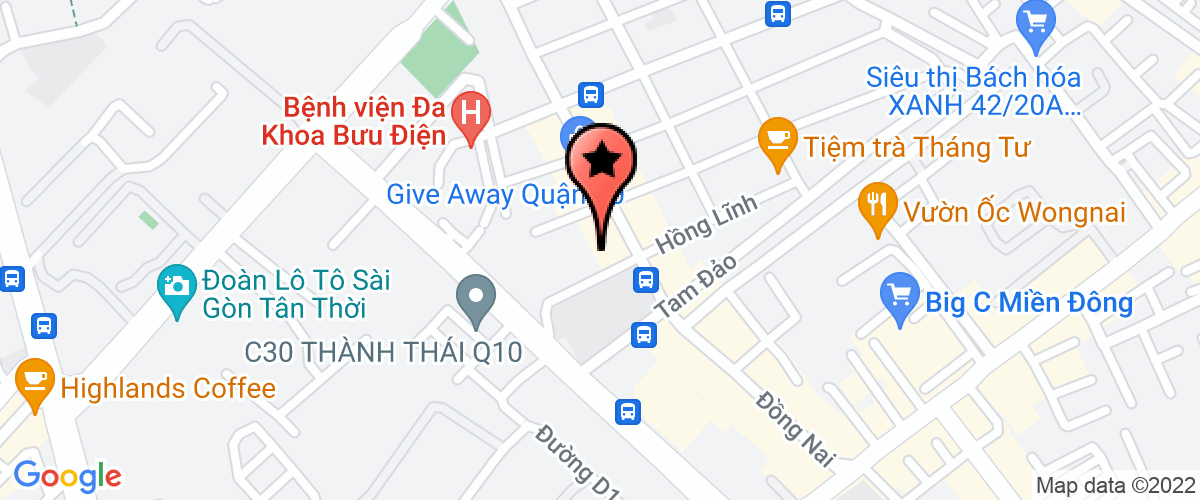 Map go to Cong An Phuong 15 Quan 10