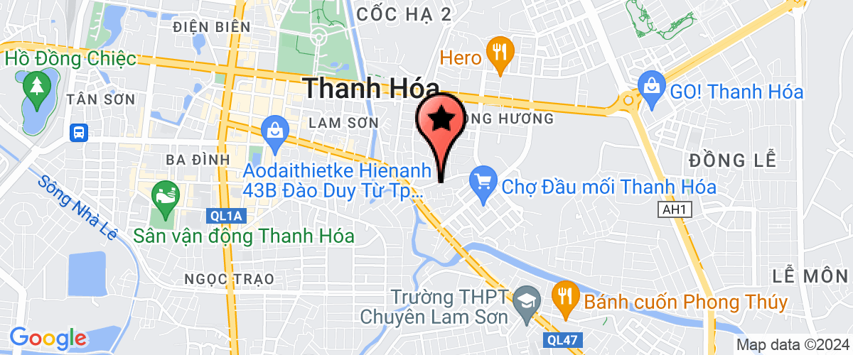 Map go to Nha Global Development Business Joint Stock Company