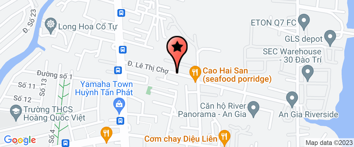 Bản đồ đến Công Ty TNHH Thương Mại Dịch Vụ Nhà Hàng Nam Viên Sài Gòn