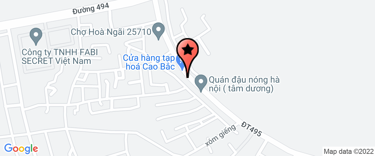 Map go to Liem Thuan Secondary School