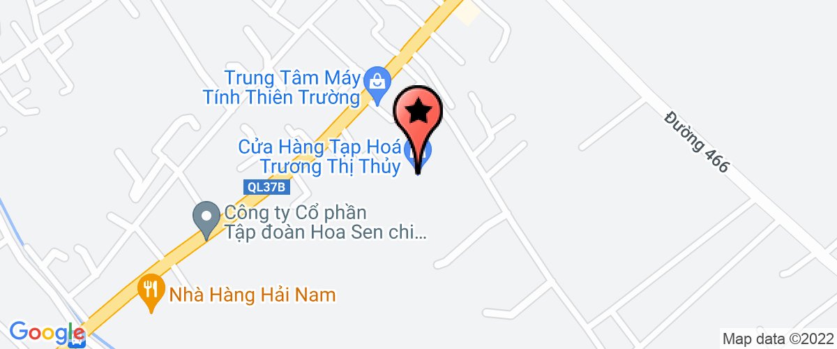 Map go to co phan Toan Nang Company